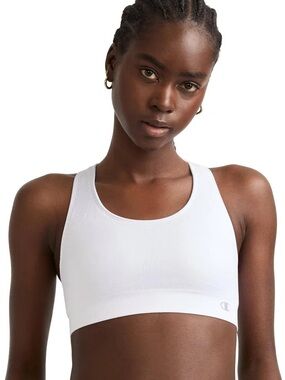 Champion Women's Seamless Racerback Bra - Size Small - White - New with Tags